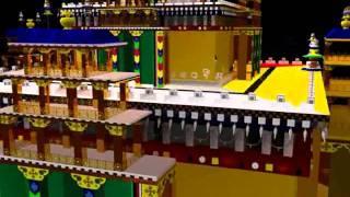 Kalachakra Mandala in 3D view.