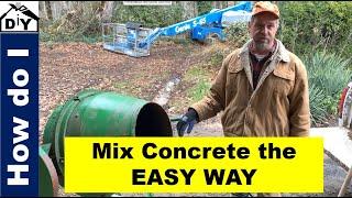 Concrete mixing - easy way