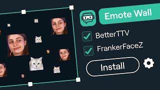 How to set up and use the Emote Wall, FrankerFaceZ & BTTV | qoqsik