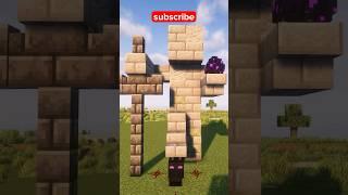 Epic minecraft statue tutorial #minecraft #tutorial #statue