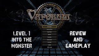 Review & Gameplay | Vaporum | Into The Monster: Level 1 | PS4