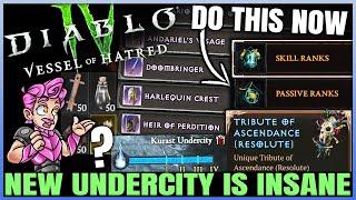 Diablo 4 - New BROKEN XP, Legendaries & Boss Materials Target Farm - Best S6 Kurast Undercity Guide!