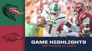 Game Highlights: UAB vs Arkansas (September 14, 2024)