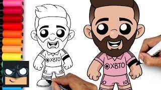 How To Draw Lionel Messi | Inter Miami CF