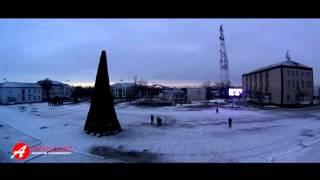 Установка новогодней ёлки 2016/Шиели.Timelapse with a Christmas tree SHIELI