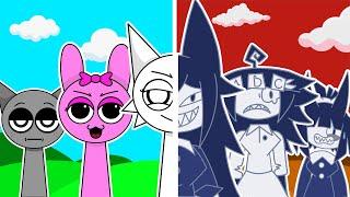 SPRUNKI vs Miss Circle?! Incredibox Sprunki x Fundamental Paper Education Cartoon Animation