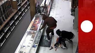 Gang burgle 50 firearms from gun shop in 2 minutes, Houston