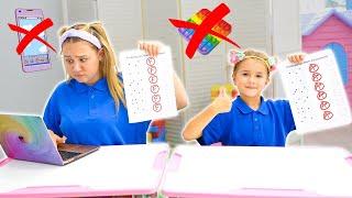 Ruby and Bonnie learn to study without distractions