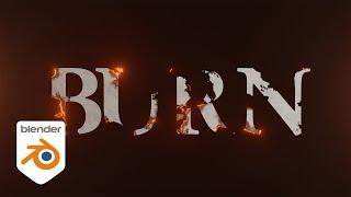 Burning Paper Text Shader in Blender Tutorial