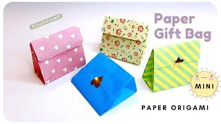 Origami Paper Bag | DIY Mini Paper Bag | Origami Gift Bags | DIY Paper Gift Bag | Paper Crafts Easy