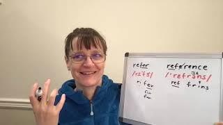 How to Pronounce Refer and Reference (How to Pronounce the letters RE at the Start of Words)