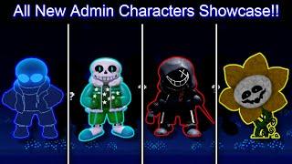 ULC: All New Admin Characters Showcase! - OP UPDATE!!!  -  (Roblox Undertale Last Corridor)