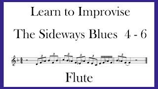 The Sideways Blues - FLUTE - Phrases 4 - 6