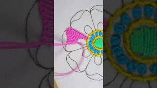 Unique and amazing collerful flower stitch embroidery tutorial