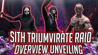 Sith Triumvirate Raid Overview Guide + Gameplay Unveiling! | Star Wars: Galaxy of Heroes