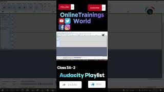 Selection Draw and Envelope tool in Audacity will help you Class 3A- 2 #OnlineTrainingsWorld