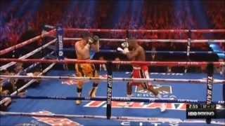 Nonito running away  from Rigondeaux, last round
