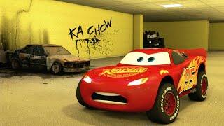 Zombie Cars Vs Lightning McQueen in the Backrooms  Found Footage Security Camera