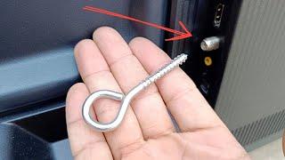 Insert the PYTHON screw into your TV and watch all the channels of the world! UHF and VHF signal