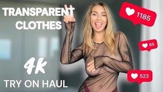 See-Through Try On Haul | Transparent Lingerie and Clothes | Try-On Haul At The Mall 2024