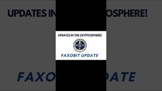 UPDATES IN THE CRYPTOSPHERE! FAXOBIT UPDATE! (Clip from FULL VIDEO) #faxobit