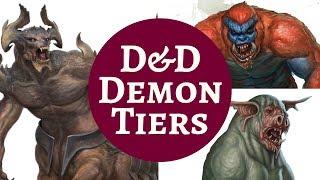 D&D MONSTER RANKINGS - DEMONS (pt. 1)