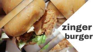 zinger burger recipe | crispy zinger burger recipe| #shorts
