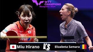 Miu Hirano vs Elizabeta Samara | WTT Champions Montpellier 2024