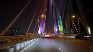 Bandar. worili sea link Bridge Mumbai | car Driving  status | Night Drive | Long Drive #Mumbai