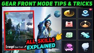 GEAR FRONT MODE ALL SKILLS EXPLAINED  GEAR FRONT MISSION PUBG  PUBG GEAR FRONT TIPS AND TRICKS