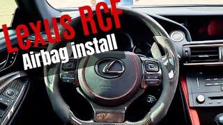 Lexus RCF airbag cover install (same for most lexus)