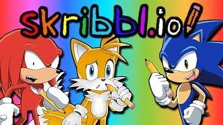 Team Sonic Play Skribbl.io - Sonic Tails and Knuckles are artists?