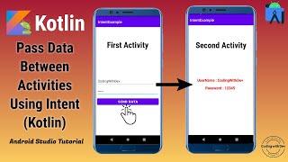 how to pass data from one activity to another in android kotlin  | kotlin tutorial for beginners