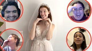 ZOOMING FANS ON HER WEDDING DAY!!