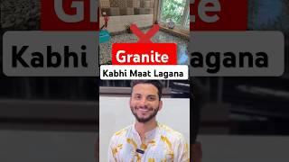 interiordesign : Granite Kabhi Mat Lagana!  by #houmeindia #granitecountertop #interiordesign