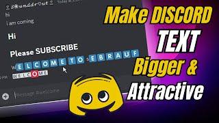 How to Make DISCORD TEXT Bigger & BOLD (2023) | Discord  Text Tricks