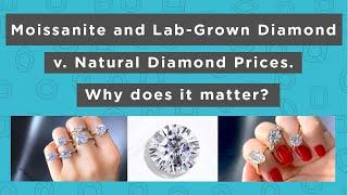 Price and Resale Value Break Down of Moissanite v. Lab Diamond v. Natural Diamond