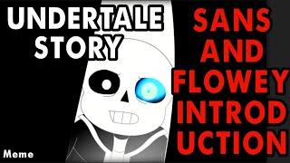 Story of Undertale - Sans and Flowey Introduction [undertale meme] | by determinedtale