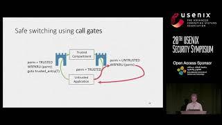 USENIX Security '19 - ERIM: Secure, Efficient In-process Isolation with Protection Keys (MPK)