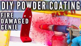 Powder Coating For Beginners! Engine Mounts  - Genie Rebuild Pt. 11