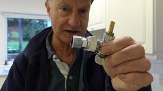 How to repair a leak on the nut of a radiator valve