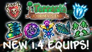 ALL Terraria 1.4 Journeys End ACCESSORIES!! | NEW Terraspark Boots, Soaring Insignia and MORE!