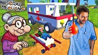 GRANDMA TREATS MIKHAILOVICH ENEMAS !!! CARTOON in Scrap Mechanic !!!