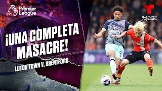 Gol de Kevin Schade - Luton Town v. Brentford | Premier League | Telemundo Deportes