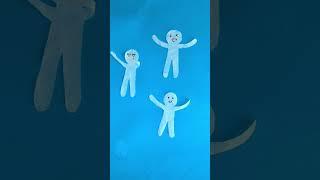 Paper Men are Alive?  Easy Static electricity Experiment 
