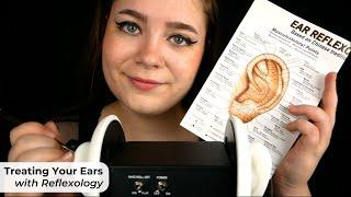 Deeply Relaxing Ear Reflexology (Gentle Ear Palpation, Massage, Indication Trigger)  ASMR Roleplay