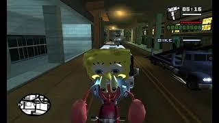 GTA San Andreas with Spongebob mods - Gameplay #2