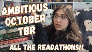 October TBR ️ participating in SO many readathons so pausing my tbr game for the month 