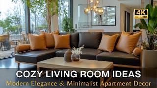 Cozy Living Room Ideas: Transform Your Apartment with Modern Elegance & Minimalist Decor