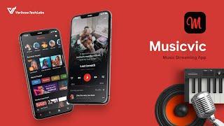 Online Music Streaming Android App + iOS App | Flutter 2 | Music Player App | Flutter | Musicvic